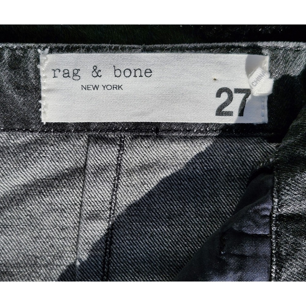Rag & Bone Jean Womens 27 (30x27) Straight Leg Cotton Gray Pants - Picture 10 of 16